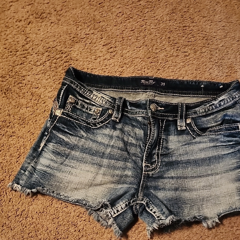 Miss Me Women's Blue Denim Shorts